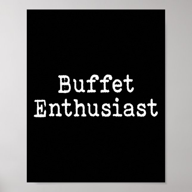 Buffé entusiast Rolig mat älskare Kryssnings semes Poster (Framsidan)