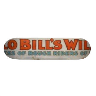 Buffel Bill' s-vilda westernShow Old School Skateboard Bräda 18 Cm