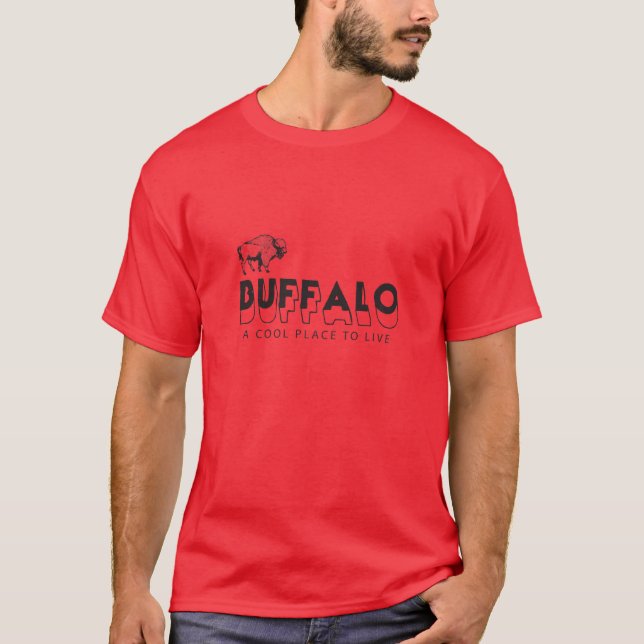 Buffel en kall bostad tee shirt (Framsida)