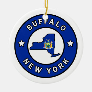Buffel New York Julgransprydnad Keramik