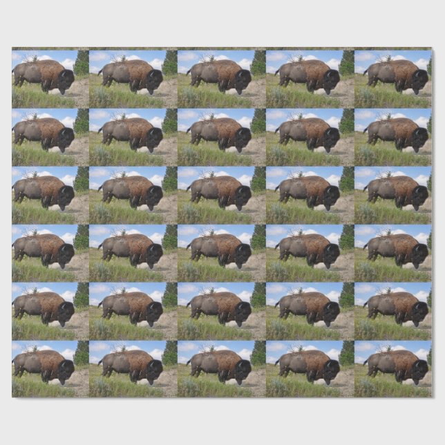 Buffel på den soliga dagen som slår in papper presentpapper (Platt)