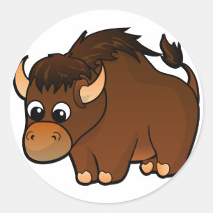 Buffeldesign Runt Klistermärke