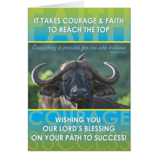 Buffelframgång Hälsningskort