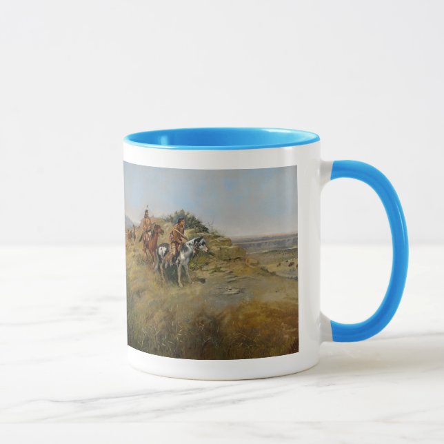 Buffeljakt, 1891 (olja på kanfas) mugg (Höger)