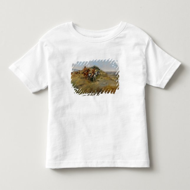 Buffeljakt, 1891 (olja på kanfas) tee (Framsida)