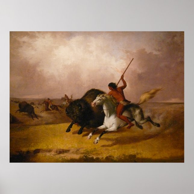 Buffeljakt på de Southwestern slättarna Poster (Framsidan)
