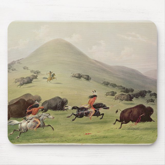Buffeljakten, c.1832 musmatta (Framsidan)