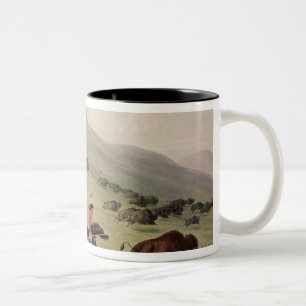 Buffeljakten, c.1832 Två-Tonad mugg