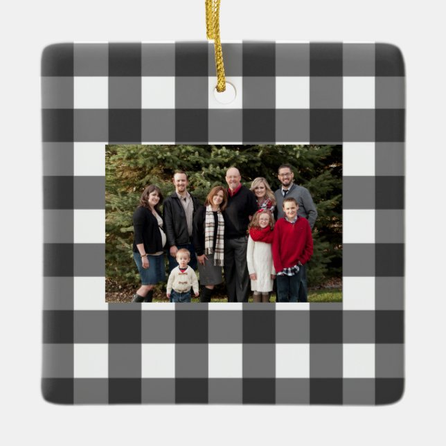 buffelkontroll namn och fotodekoration julgransprydnad keramik (Framsida)