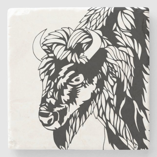 Buffelkustfartyg Underlägg Sten (Framsidan)