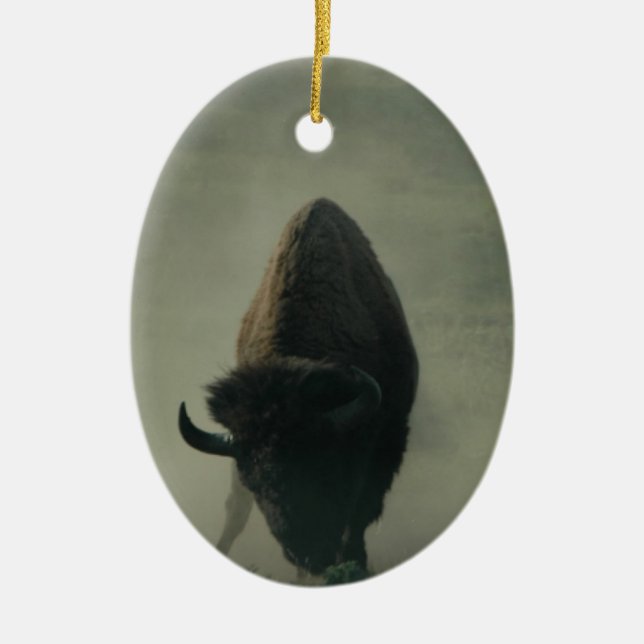 Buffeln "äter mitt dammar av ", julgransprydnad keramik (Framsidan)