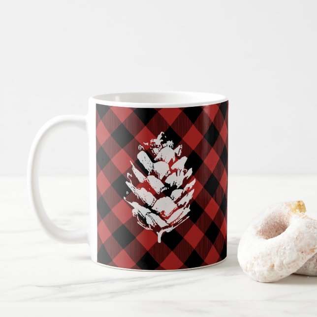 Buffelpläd Pinecone Kaffemugg (Med munk)