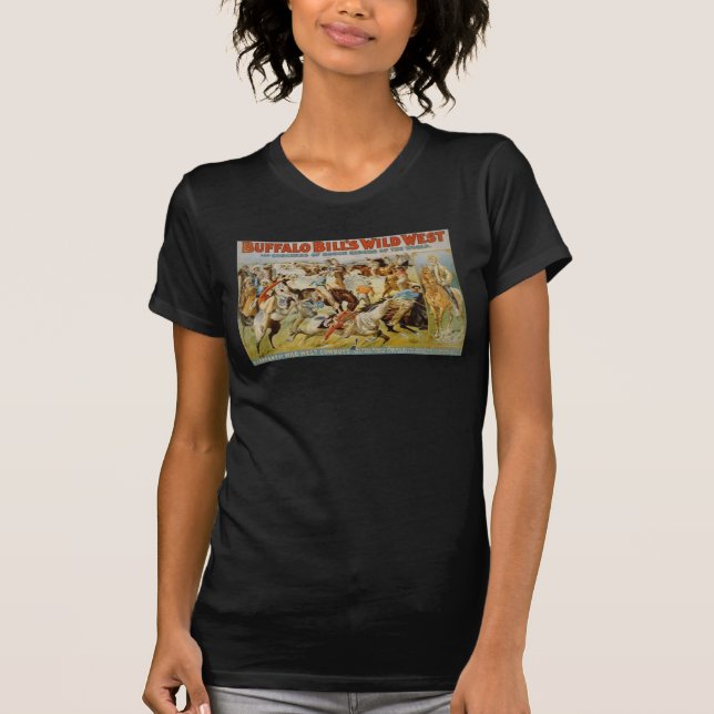 Buffelräkning Show för vilda western T-shirt (Framsida)
