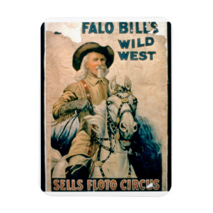 "Buffelräkning vilda western, SellsFloto cirkus Magnet
