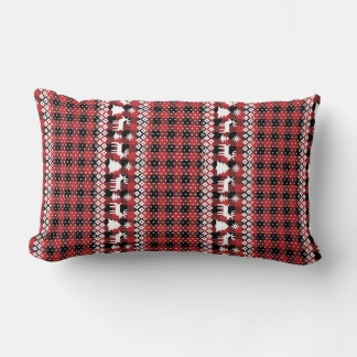 Buffelrutig Ren Fair Isle Lumbarkudde