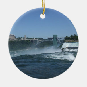Buffelsida av Niagara Falls Julgransprydnad Keramik