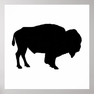 BuffelSilhouette Poster