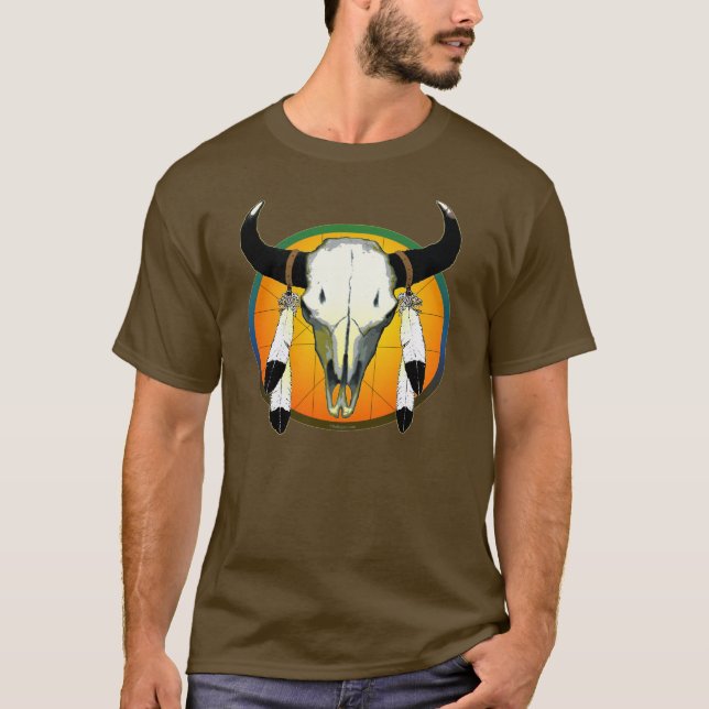 buffelskalle tee shirt (Framsida)