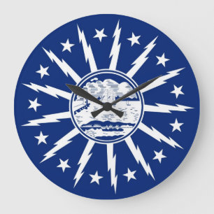 buffelstad flagga förenade statliga Amerika New Yo Stor Klocka