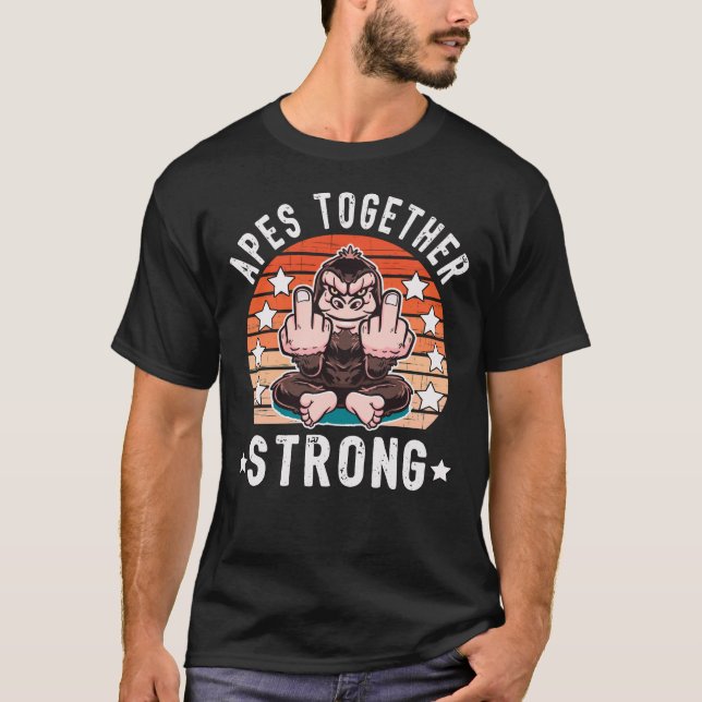 Buffertgåva från Monkey GME  lagrar T Shirt (Framsida)
