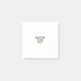 Buffertzon Endast Minimalistisk Industriell Anteck Post-it Block