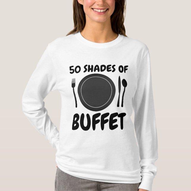 BUFFET Älskare, Foodie T-shirts (Framsida)