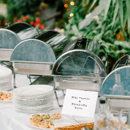 Buffet Namn-matkort Inbjudan
