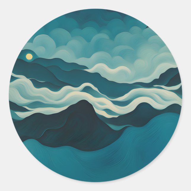 Buffet Runt Klistermärke (Framsida)