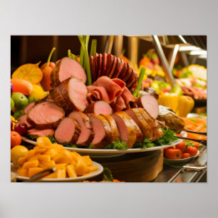 Buffetmat för radCatering i Restaurant Poster