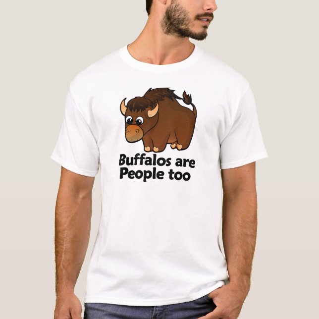 Bufflar är folk för t-shirt (Framsida)