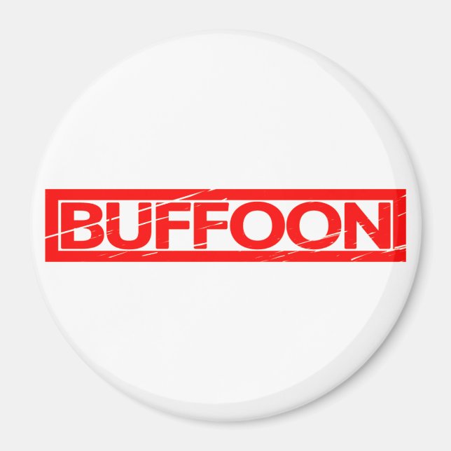 Buffoon Frimärke Magnet (Framsidan)