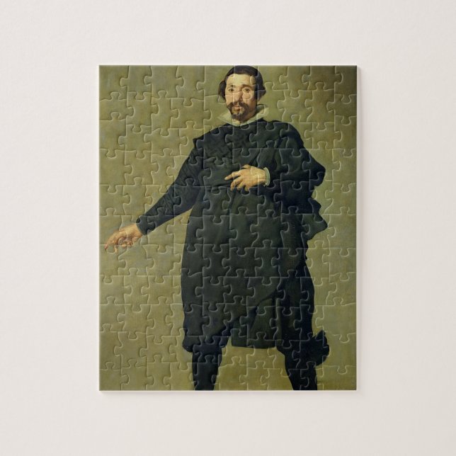 Buffoonen, Pablo de Valladolid, c.1635 (olja på c Pussel (Vertikal)