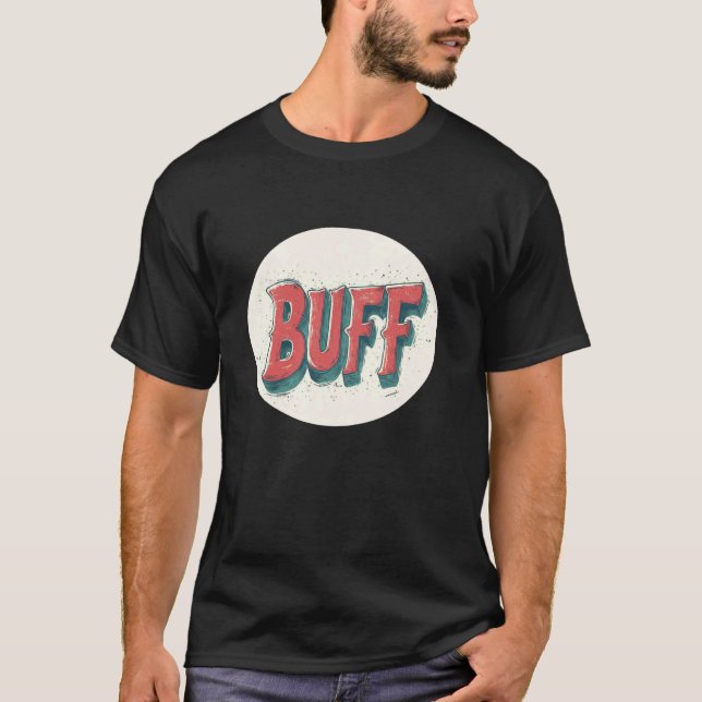 Buffpåstående för starka och modiga spelar vibrati t shirt (Framsida)