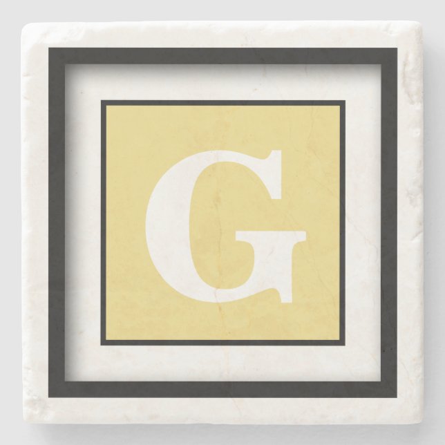 Buffrat läder Formellt monokromatiskt Stenunderlägg (Framsidan)