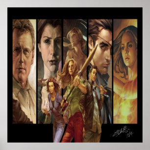 Buffy de vampyr Sayer Season 8 rörelse tecknad g Poster