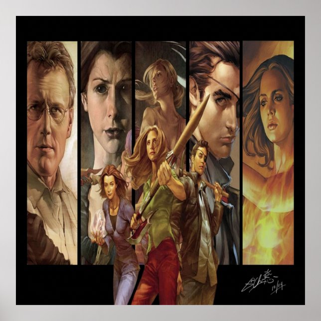Buffy de vampyr Sayer Season 8 rörelse tecknad g Poster (Framsidan)