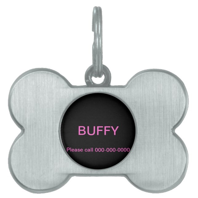 Buffy Pet-tagg ID-bricka Husdjur (Framsidan)
