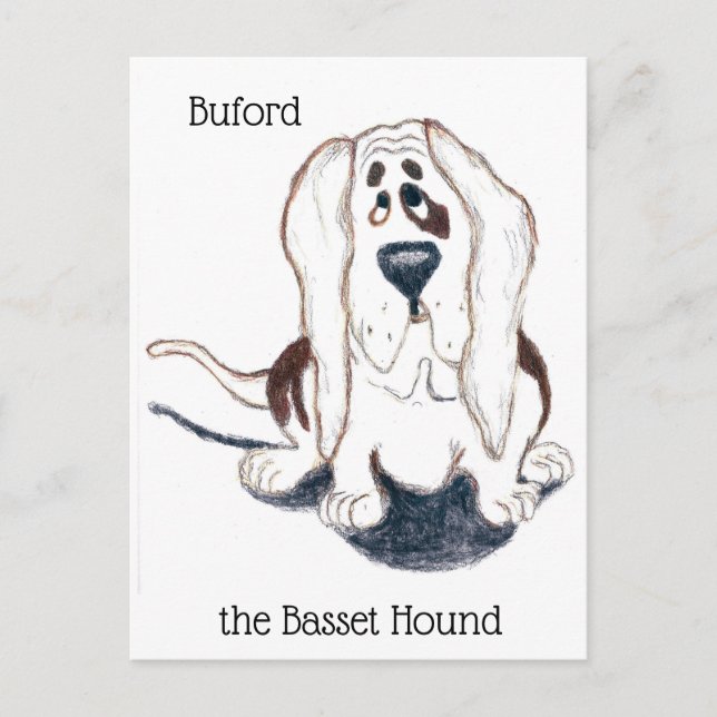 Buford, husets hound-vykort vykort (Framsida)