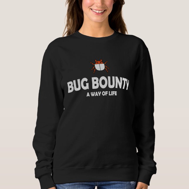 Bug Bounty Cybersecurity Security Hacker Computer  T Shirt (Framsida)