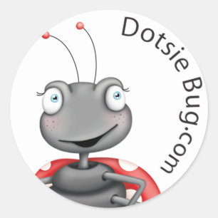 Bug.com Runt Klistermärke