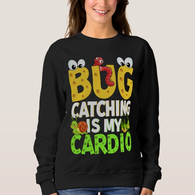 Bug  Insect Science  Bug Catching is my Cardio  21 T Shirt (Framsida)