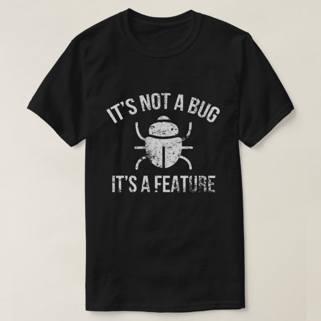 Bug Programmierer T Shirt (Design framsida)