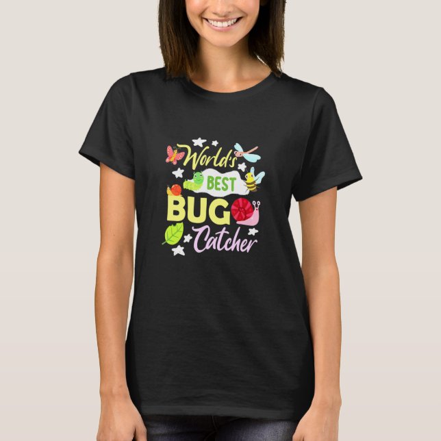 Bug Världens Bästa Bug Catcher Insekt Entomolog T Shirt (Framsida)