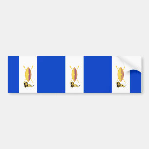 Buganda Tuvalu flagga Bildekal