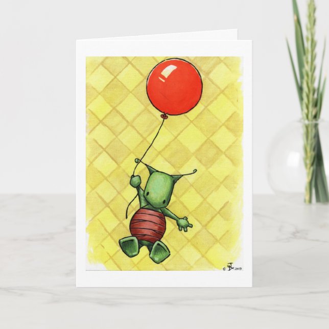 bugballfödelsedag kort (Framsida)