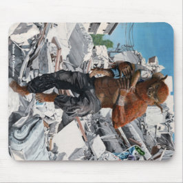 Bugbjöro Child Rädding Fantasy Art Mousepad Musmatta