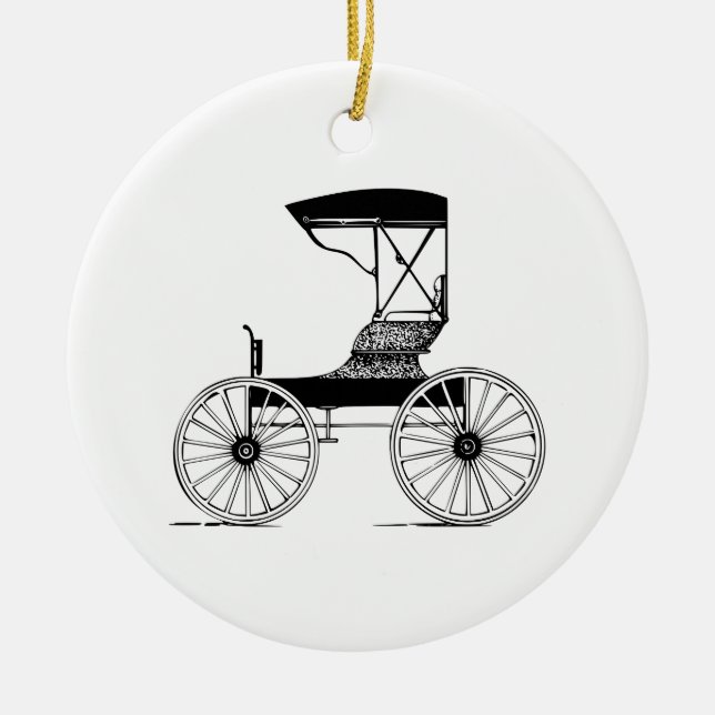 Bugg Julgransprydnad Keramik (Framsidan)