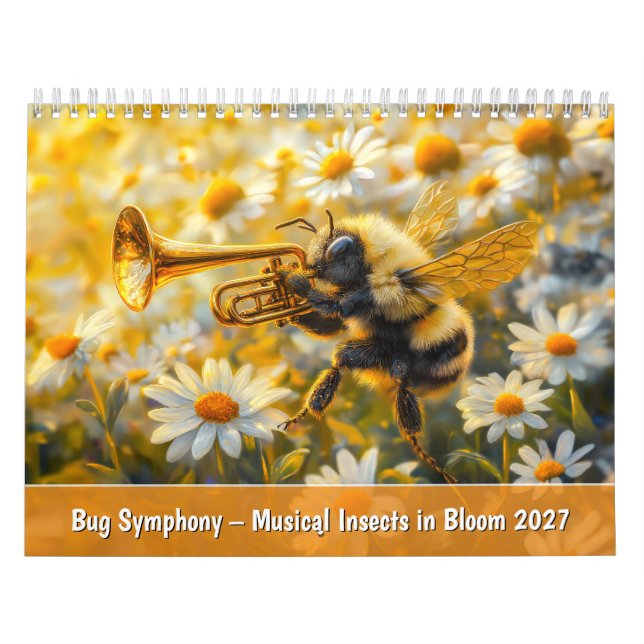 Bugg symfoni – Musikinsekter i blom Kalender (Omslag)
