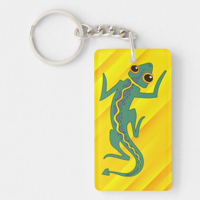 Buggi Grönt Lizard Artistic Clipart-27847 (Framsidan)