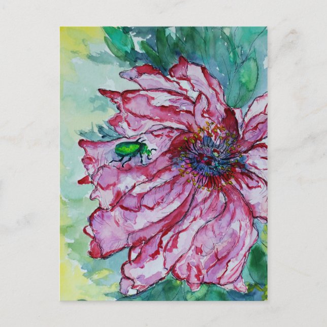 Buggiga blommor vykort (Framsida)